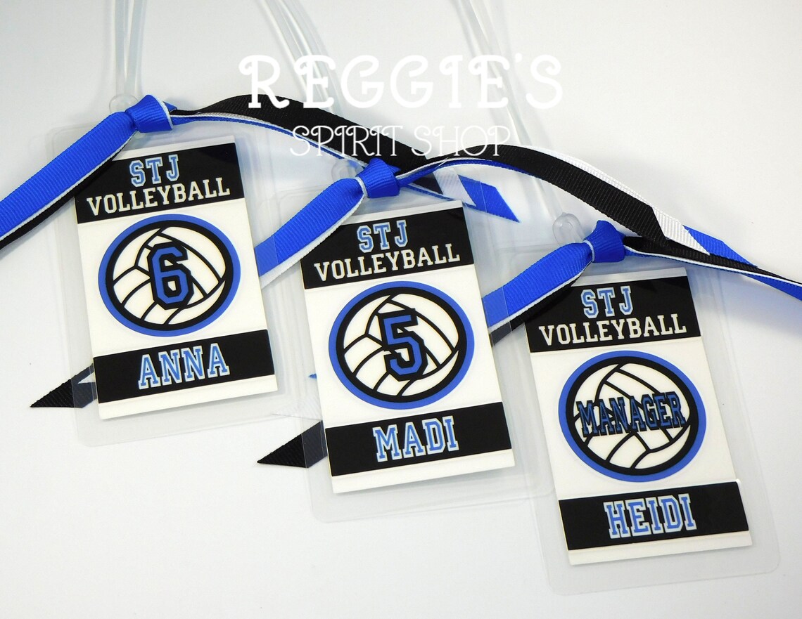 Personalized Volleyball Bag Tags Personalized Sports Bag Etsy