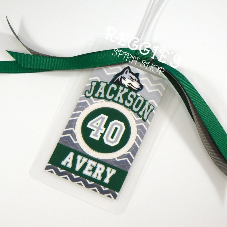 Custom Sports Bag Tags Personalized Sports Bag Tags Sports Etsy