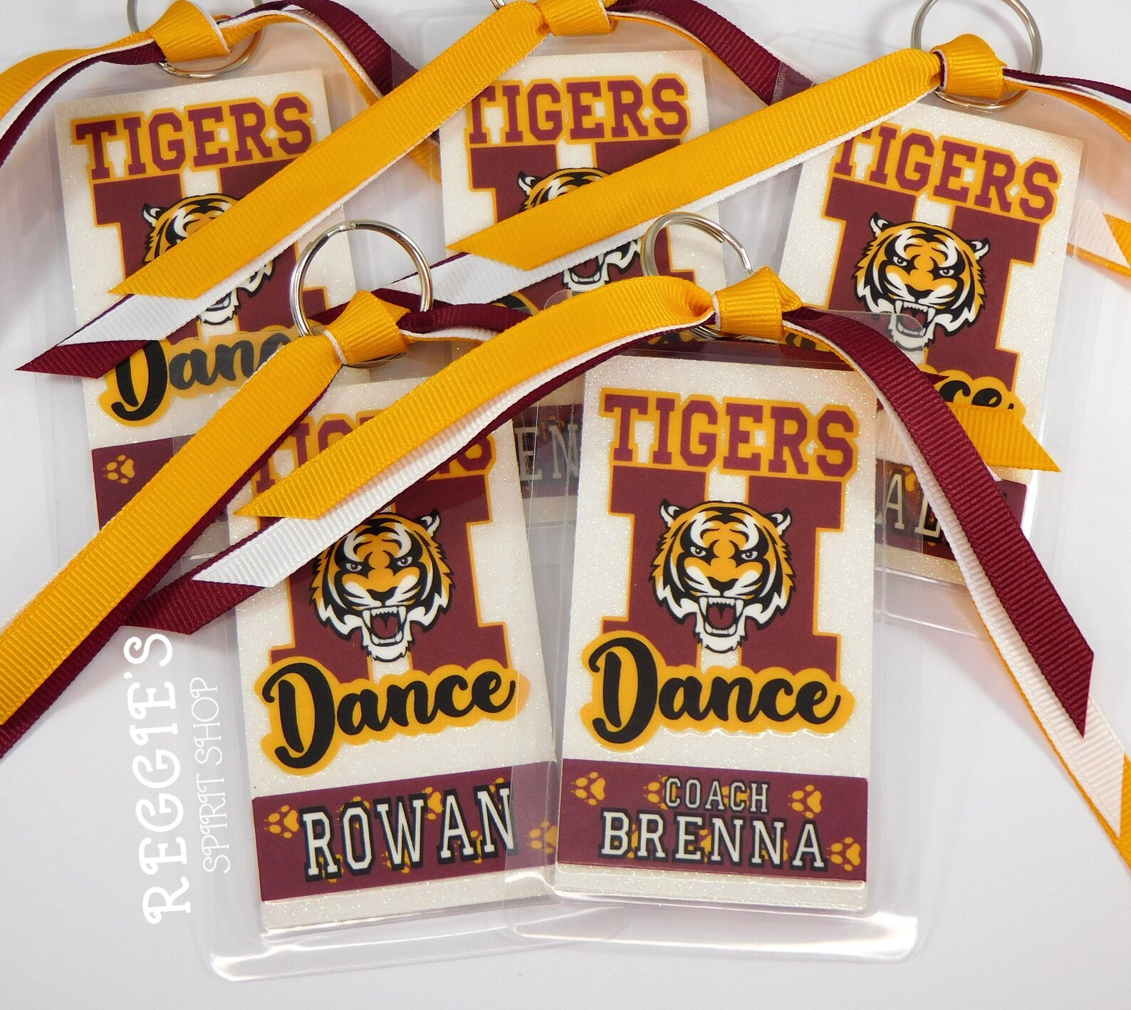 Personalized Dance Team Bag Tags Dance Gifts Custom Cheer Etsy