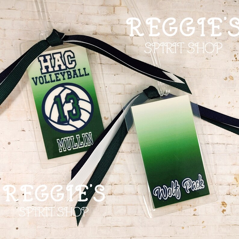 Personalized Volleyball Bag Tags Personalized Sports Bag Etsy