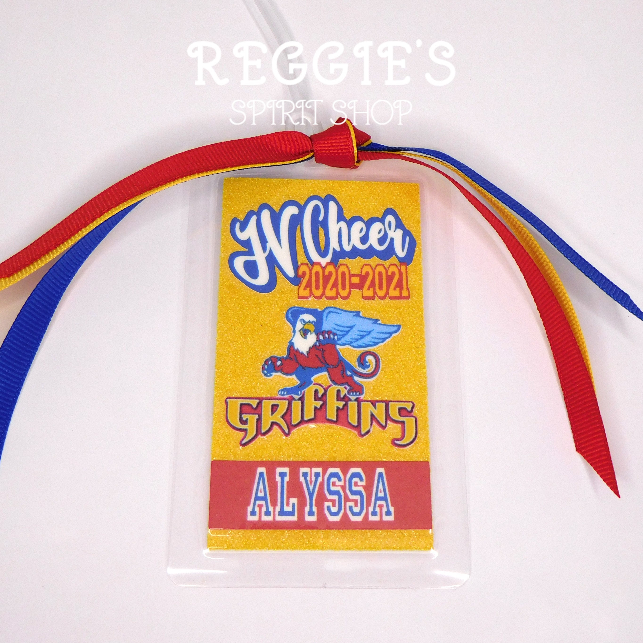 Personalized Cheer Bag Tags Cheer gifts Cheerleading Bag Etsy