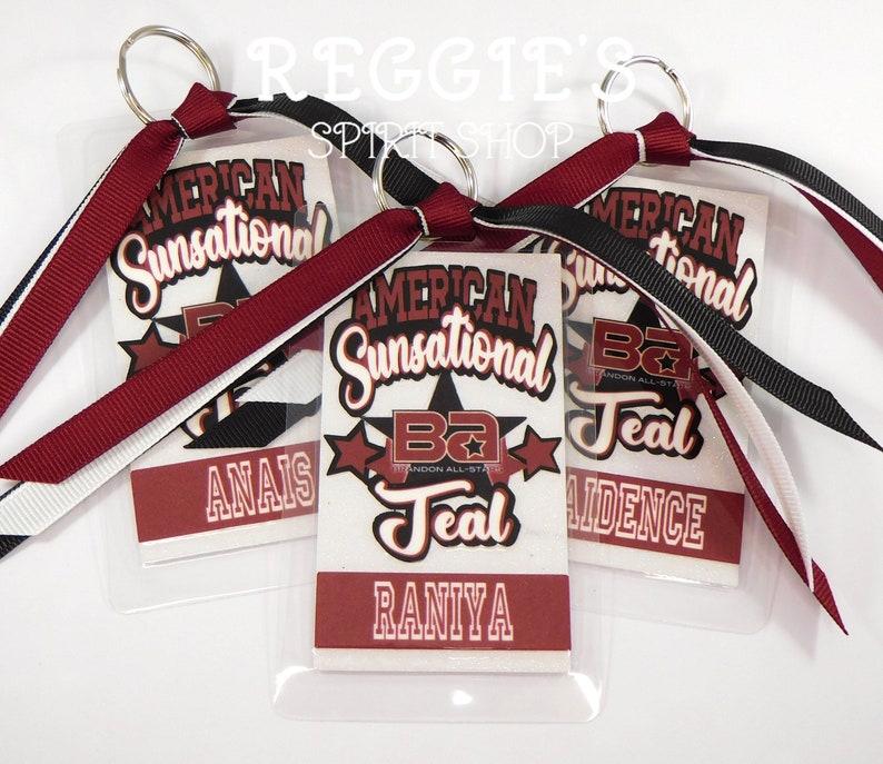 Personalized Cheer Bag Tags Cheer Gifts Cheerleading Bag Etsy
