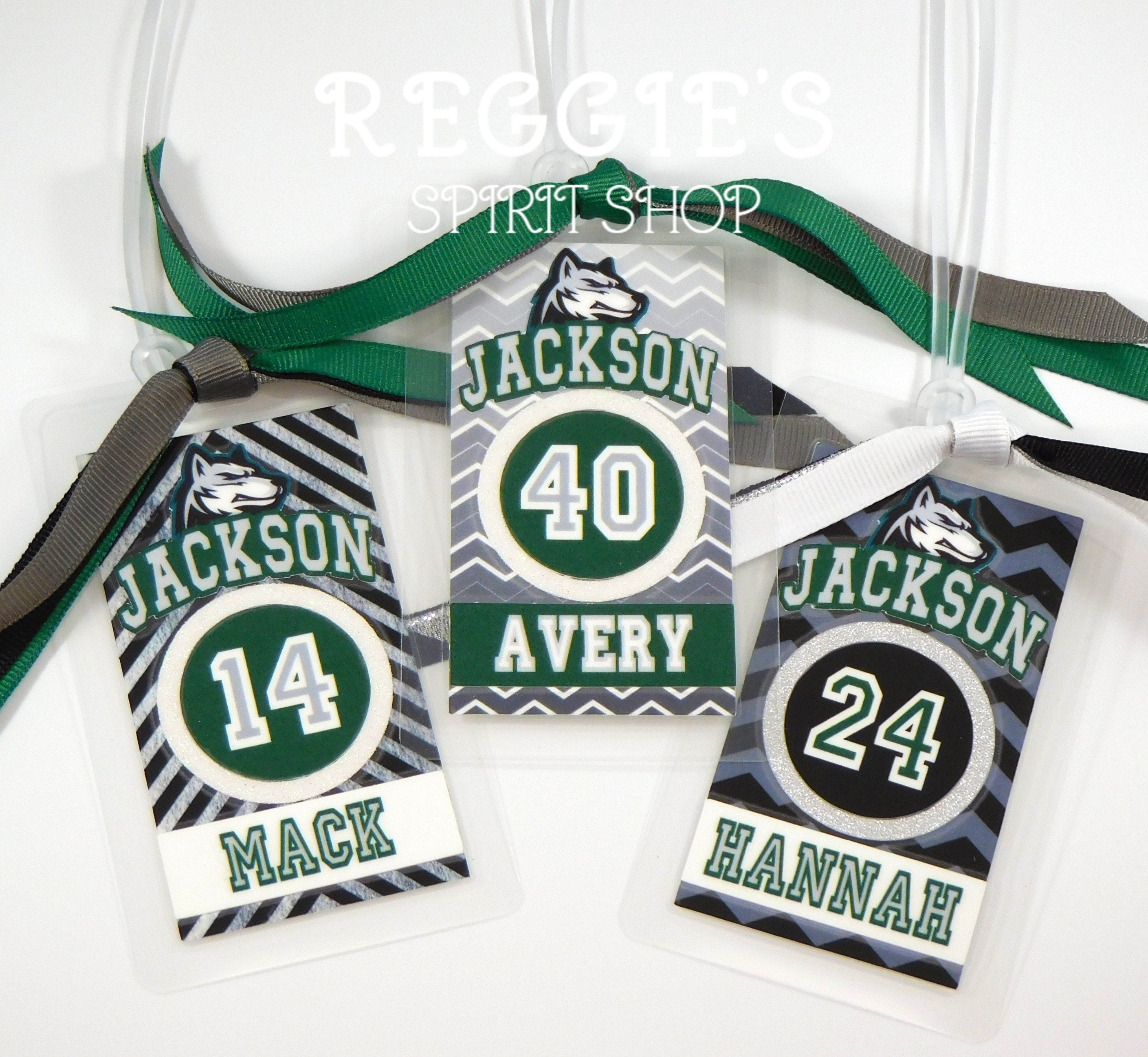Custom Sports Bag Tags Personalized Sports Bag Tags Sports Etsy