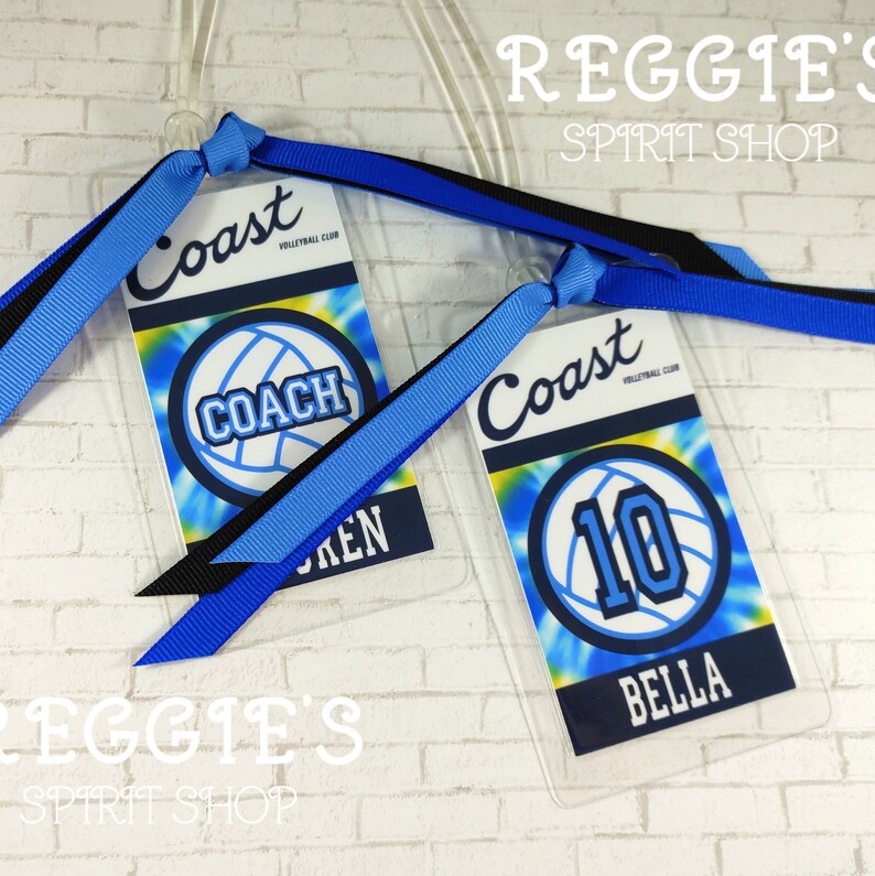 Personalized Volleyball Bag Tags Personalized Sports Bag Etsy