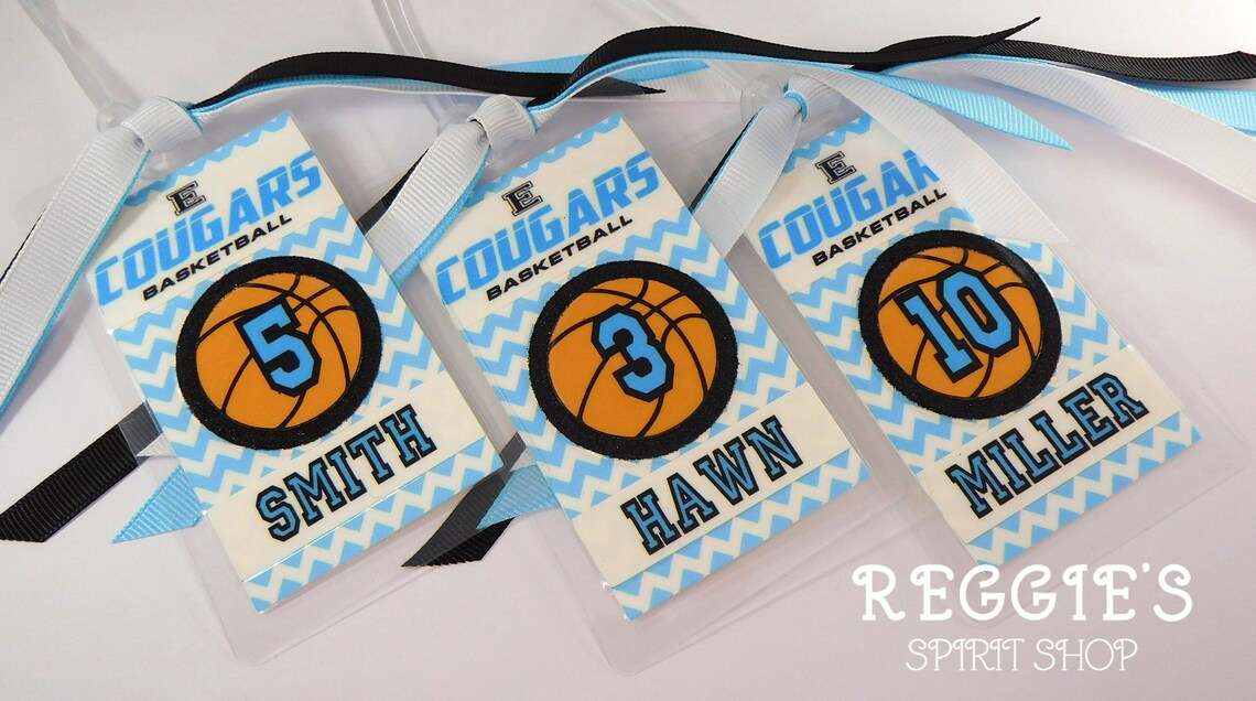 Personalized Basketball Bag Tags Basketball Team Gifts Etsy