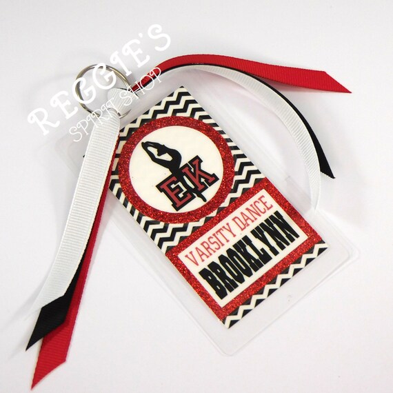 Personalized Dance Team Bag Tags Dance Gifts Custom Cheer Etsy