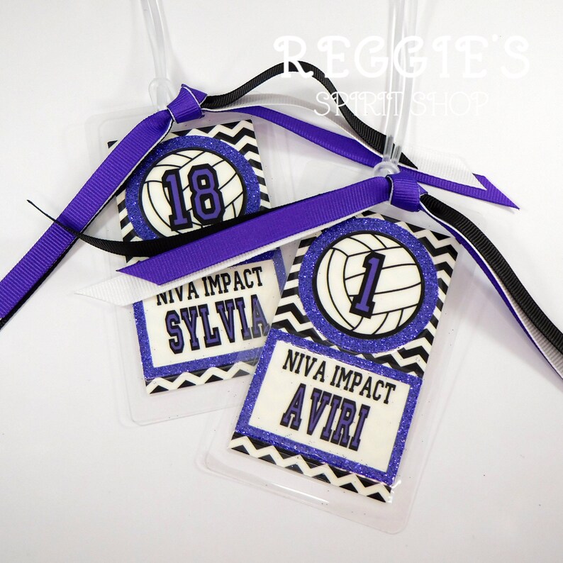 Personalized Volleyball Bag Tags Personalized Sports Bag Etsy