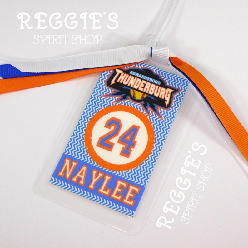 Custom Softball Bag Tags Personalized Sports Bag Tags Etsy