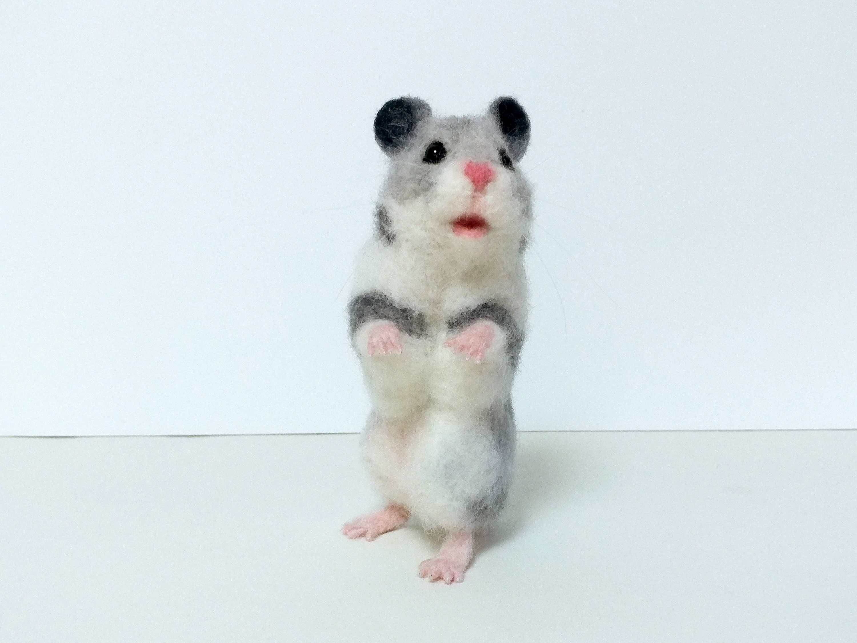 Gris Sirio Hamster Tamano De La Vida Fieltro Etsy Gris Sirio Hamster Tamano De La Vida Fieltro Etsy