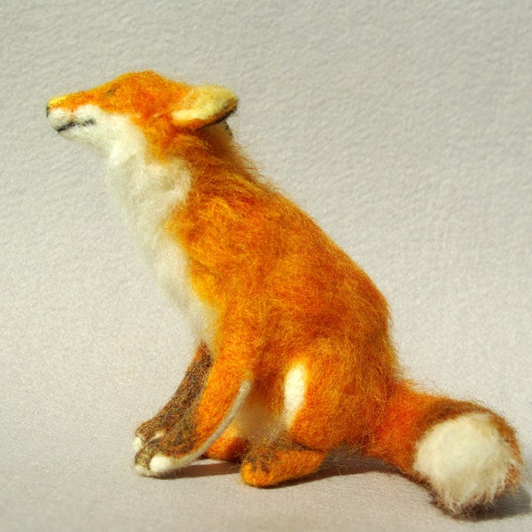 Red Fox-A needle felted soft sculpture