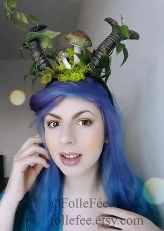 Large Elk Antler Fork Tip for Headpiece Crowns Hair Head Band Comb Headpiece Cosplay Forest Faun Faerie Fairy Costume Crafts