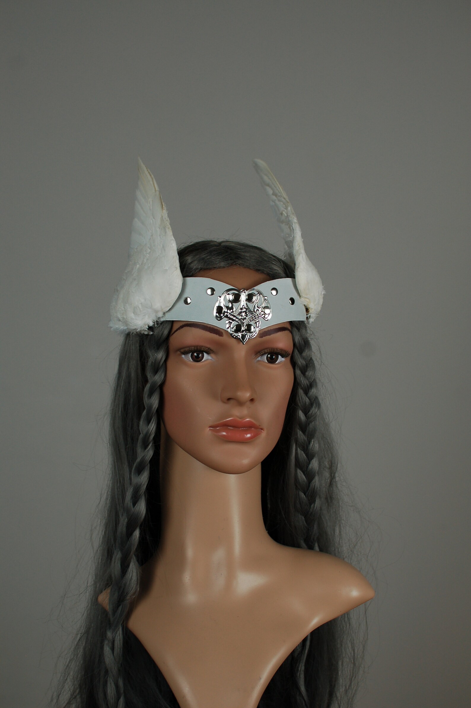 Viking Headdress Valkyrie Headpiece Feather Wings Hairband Etsy
