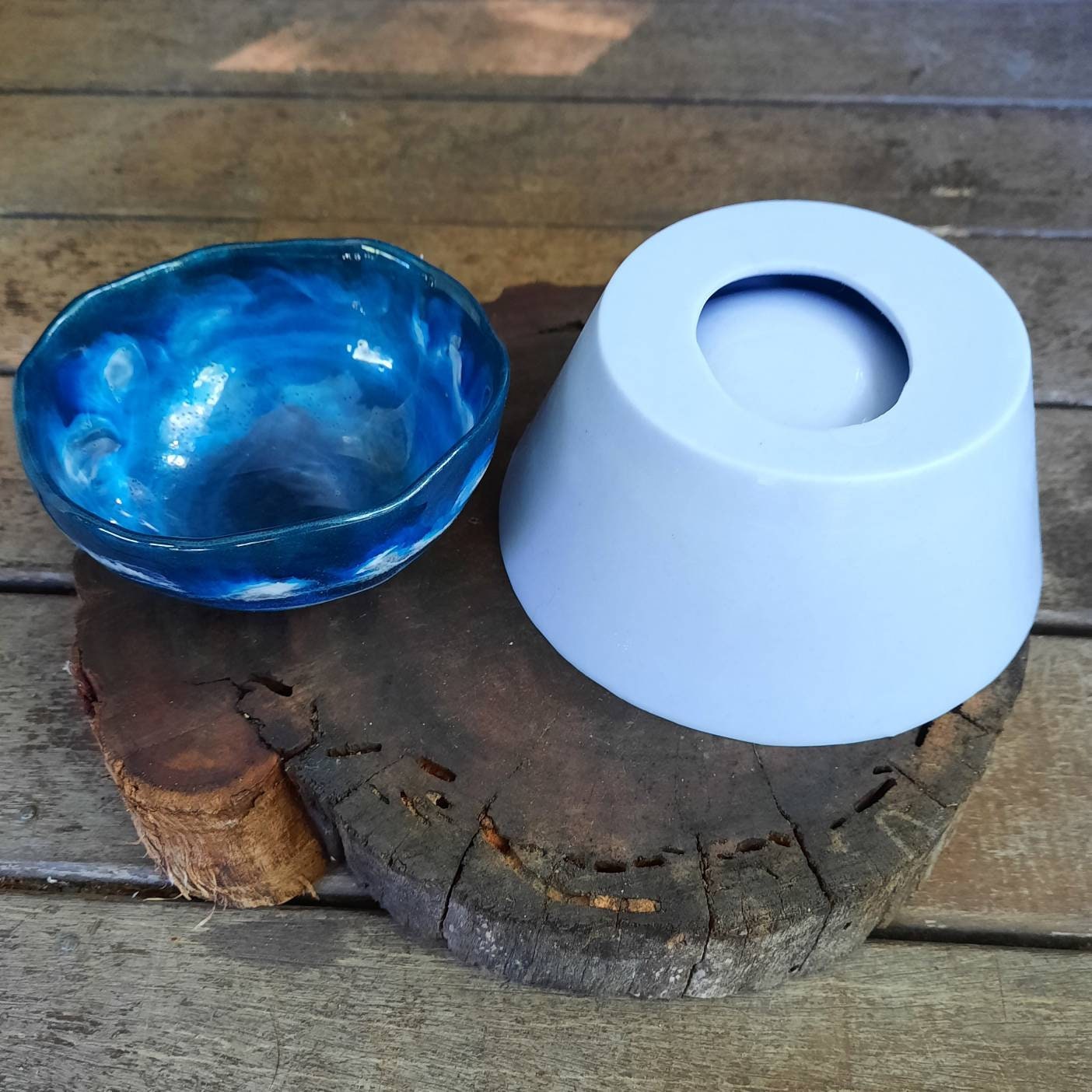 Organic shaped bowl dish silicone mould mold gloss finish Etsy