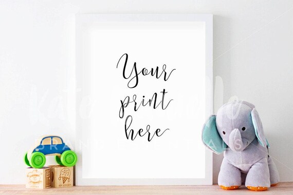Frame Mockup 8x10 Nursery Print Mockup