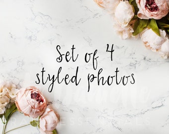 Styled Stock Photo | Styled Photo Bundle | Invitation Mockup| Flower Stock Photo | Flower Styled Stock | Marble stock Photography