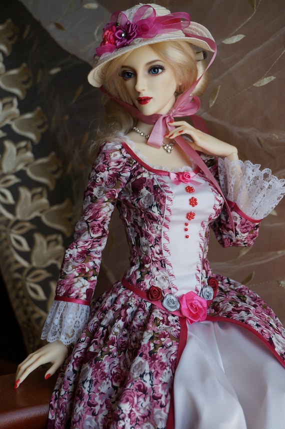 Blooming garden dress set for BJD dolls Dollshe Ausley Classic Etsy