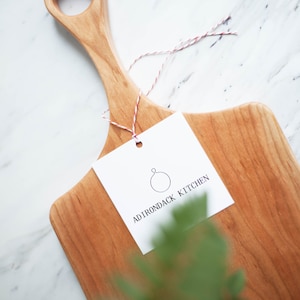 Classic Cherry Wood Cutting Board with Handle, Wood Serving Board, Paddle Board Single Piece No Glue Organic Finish image 2