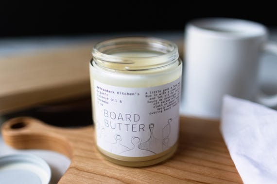Organic Cutting Board Butter | Coconut Oil & Beeswax (6oz) – Non Toxic