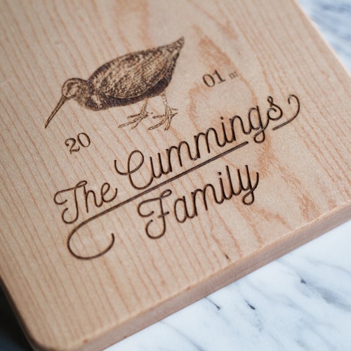 Personalized Cheese Board Family Name Engraved Custom Etsy