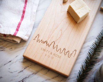 Personalized Maple Cutting Board, Engraved Charcuterie Board, Wedding Gift