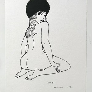 Lady with fur hat