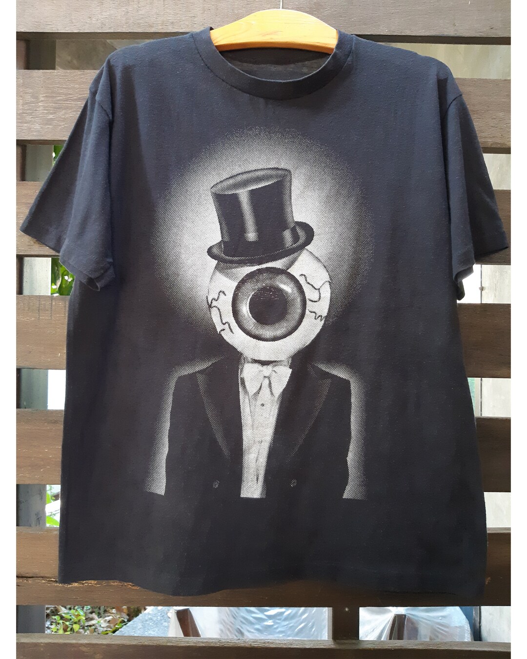 T-shirt Vintage The Residents Années 80 - Imprimé Globe Oculaire, Taille L, Coton/polyester