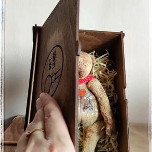 Artist teddy bear, collectible teddy toy, OOAK teddy, sweet teddy bear, vintage style, stuffed animal, soft toy