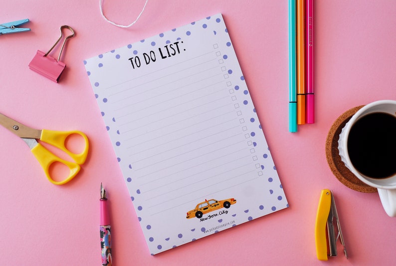 Stationery Set with Cute Notepads Daily To Do List Notepad Etsy