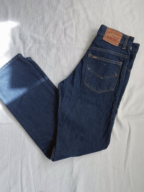 Vintage 70s Gap Pioneer Denim Jeans Straight Leg … - image 1