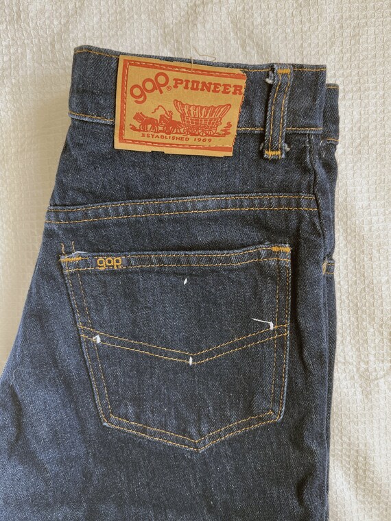 Vintage 70s Gap Pioneer Denim Jeans Straight Leg … - image 5