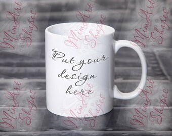 Download Free Blank White Mug Mockup / Coffee Cup Mockup /Styled Stock Photo / Coffee Mug PSD Template