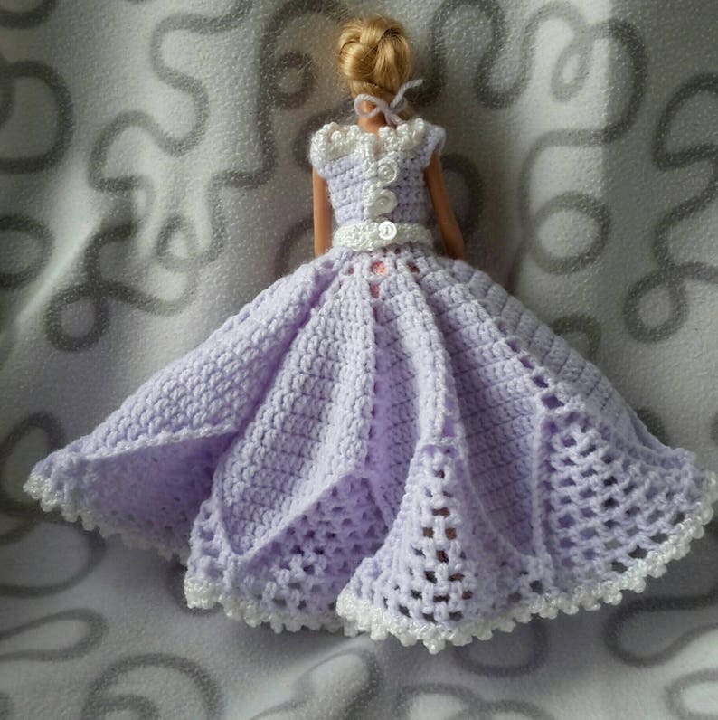 Robe de princesse au crochet long pour poupée Barbie Etsy