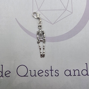 Skeleton, rad tech, x-ray Badge Reel Charm · Lanyard Charm · Keychain Accessory