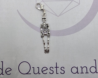 Skeleton, rad tech, x-ray Badge Reel Charm · Lanyard Charm · Keychain Accessory