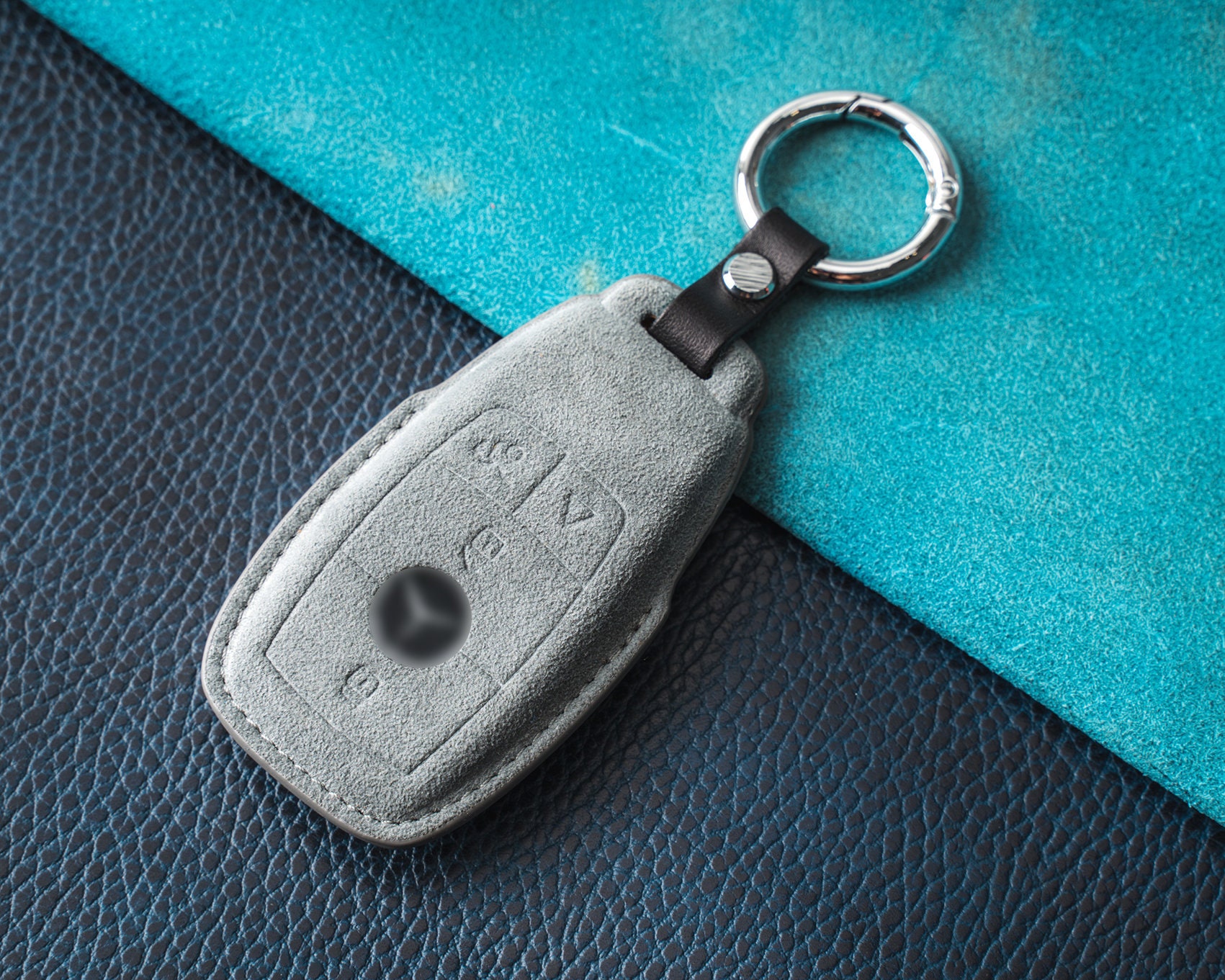 Fit Lexus Fashion Alcantara Suede Car Key Fob Keychain Strap RIng Gift  Decorate