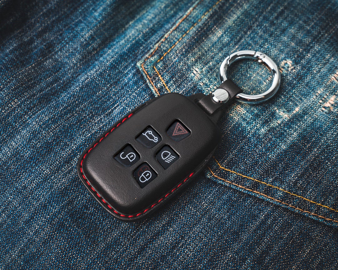 Jaguar leather key fob cover discount