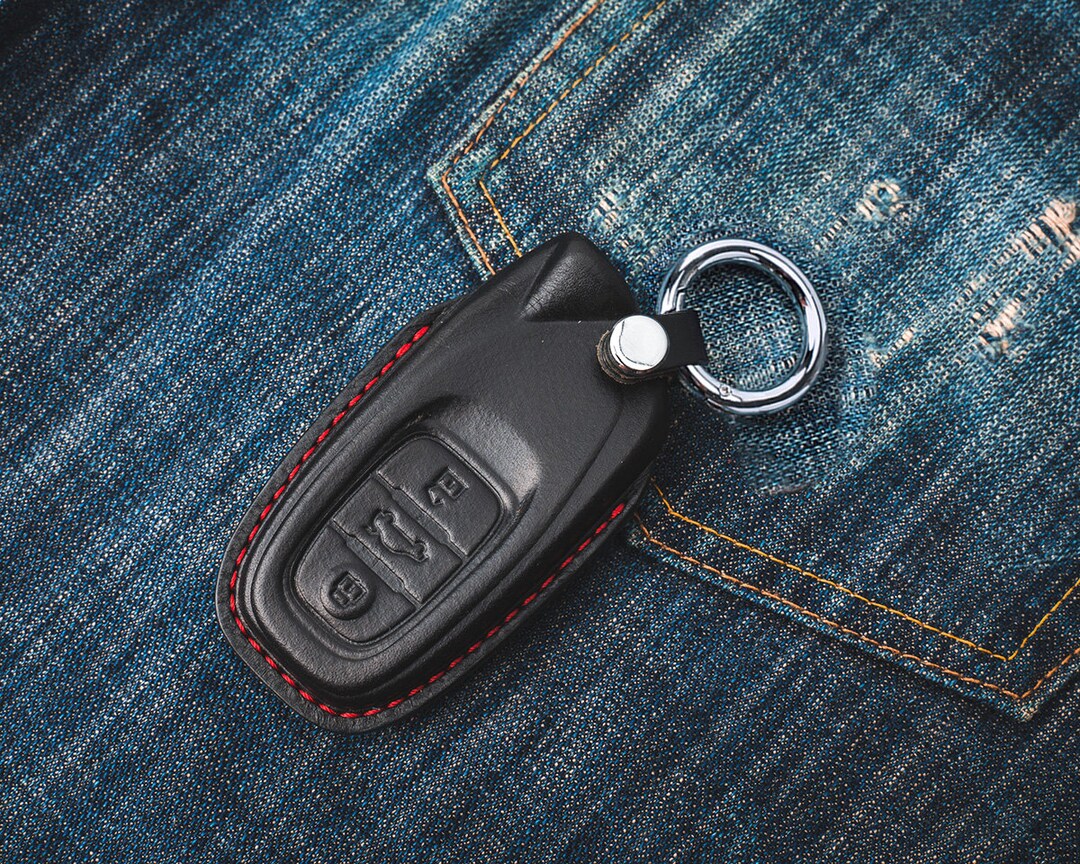 Covered Leather Key Fob Case Urus Huracan EVO STO Aventador