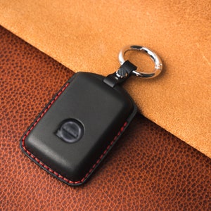 Hülle für Volvo XC40 S80 Schlüsselhülle Fernbedienung Cover Schutz Etui  Braun