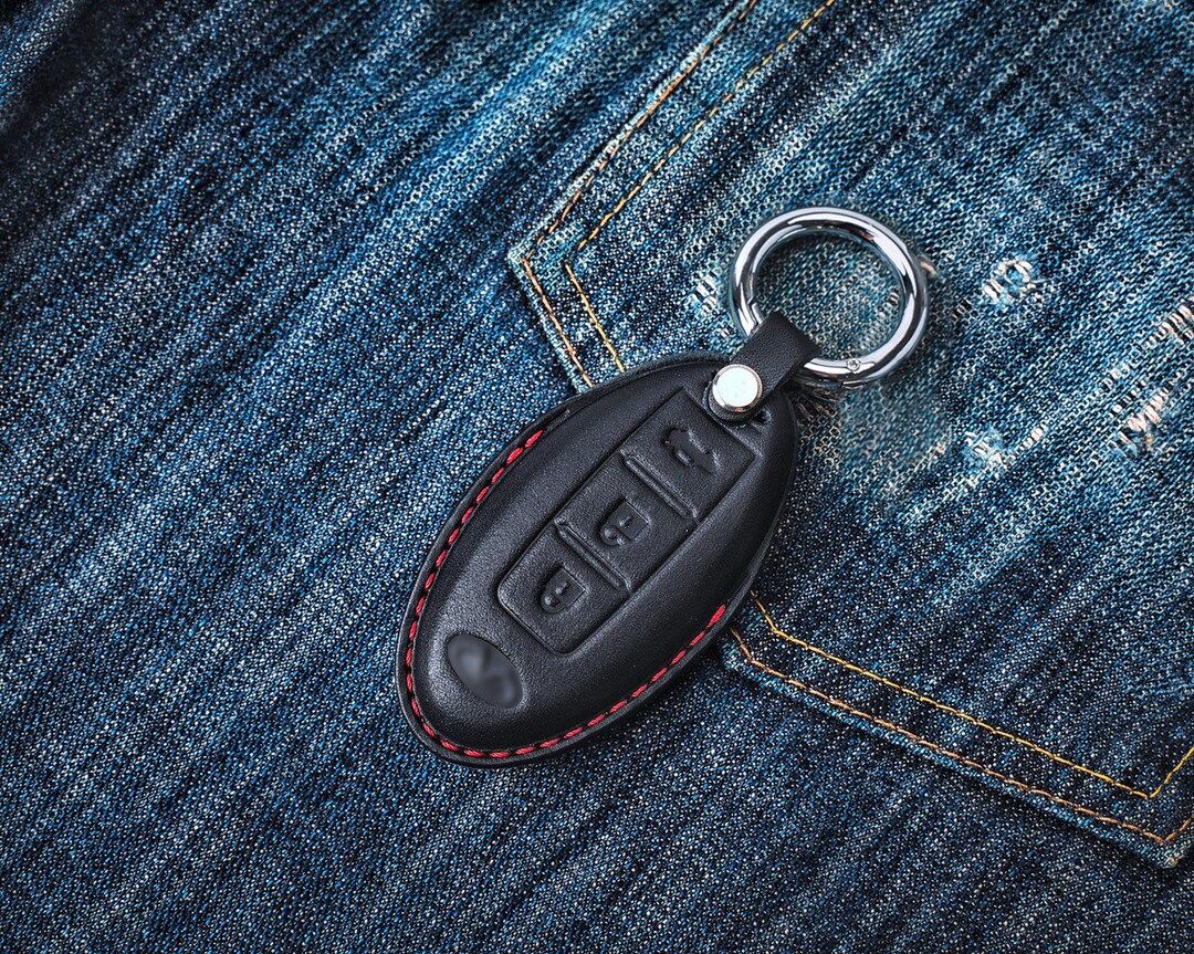 Infiniti Covered Leather Key Fob Case Q30 QX30 Q50 Q60 G37 G35 Leather Handmade. Etsy