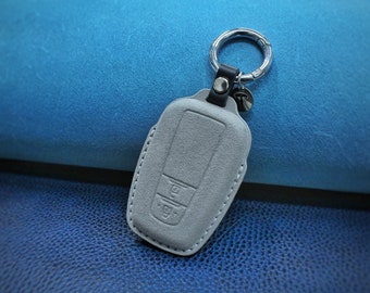 Toyota 2 Button covered Leather Key Fob case Vios Yaris RAV4 Corolla Cross CH-R SIENTA ALPHARD Camry Altis Alcantara Leather Handmade.