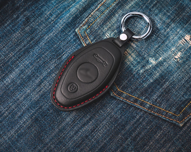 Mclaren covered Leather Key Fob case 720S 765LT 600LT 540C 570S 650S GT 12C MP4 Senna Leather Handmade. image 1