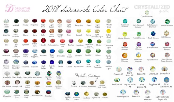 Swarovski Ab Color Chart