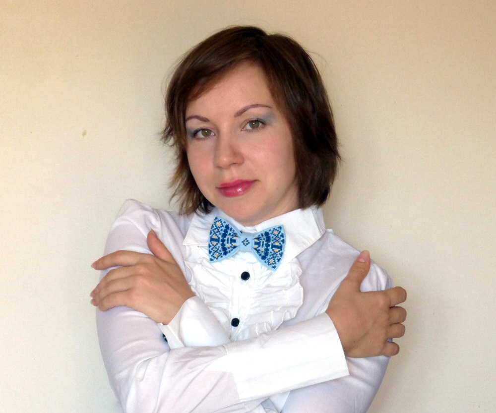 ukrainian embroidered ties