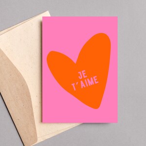 Postkarte Grußkarte Sprüchekarte Ich liebe dich, Liebe Amore, Herzmensch Lieblingsmensch, Valentinskarte, Karte zum Jubiläum Hochzeitstag
