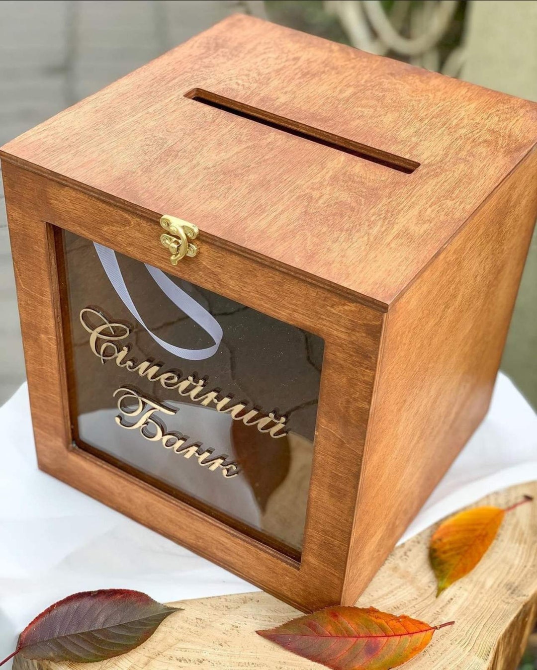 Personalized Wedding Card Boxwedding Money Box With Names With Lock