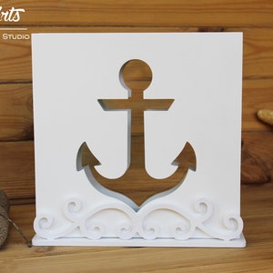 Anchor Wedding Sand Ceremony Frame-Unity shadow sand ceremony box-Sand Shadow Box Frame-Plywood Frame-Beach wedding-Beach Decor-Wedding gift