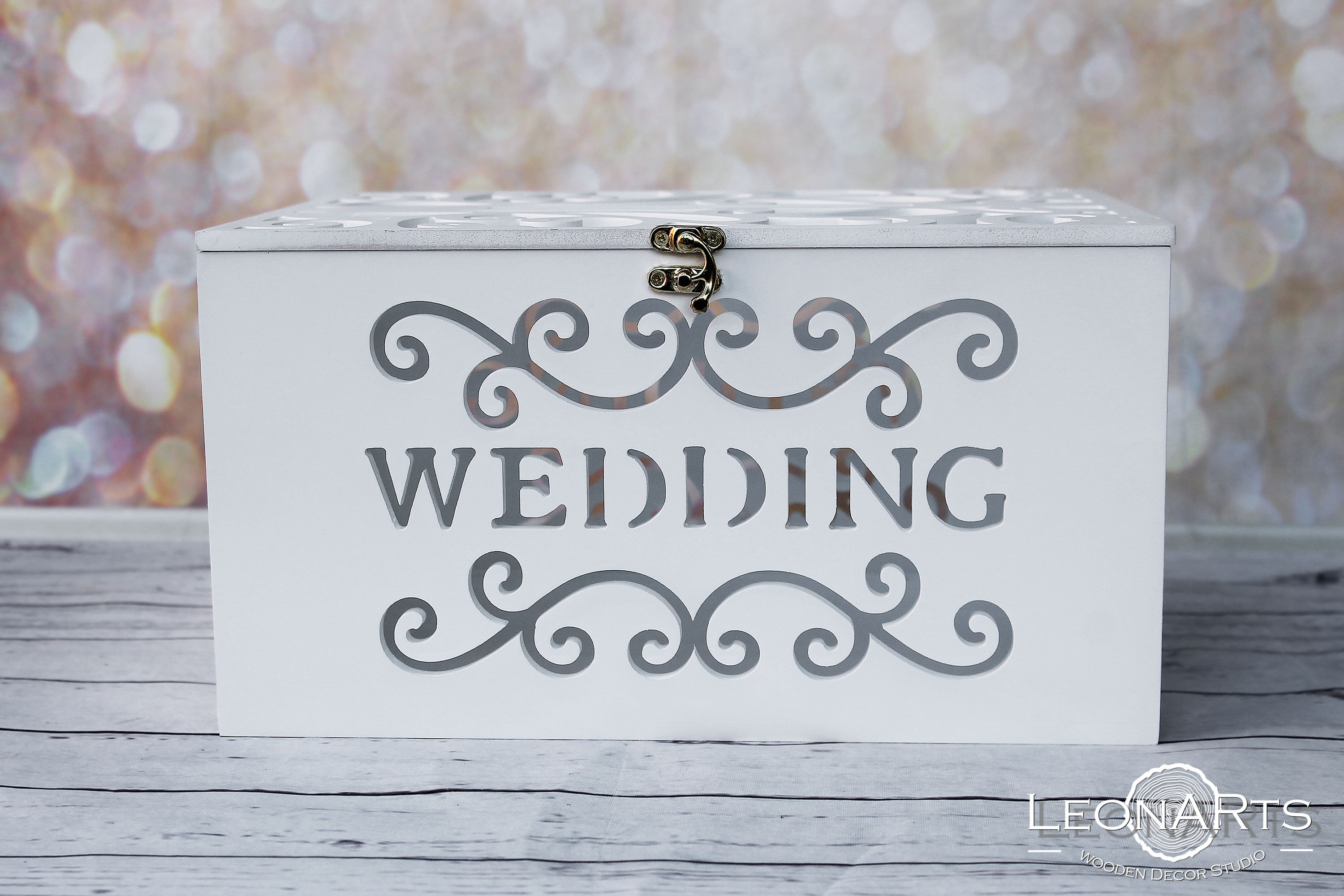 Wedding Card Money BoxWhite Keepsake Box with whorlsWedding Etsy