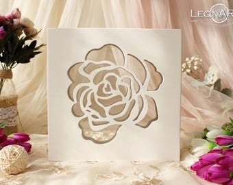 Wedding Sand Ceremony Rose Frame-White Unity shadow sand ceremony box-Sand Shadow Box Frame-Rustic Plywood Frame-Enchanted Rose-Wedding gift
