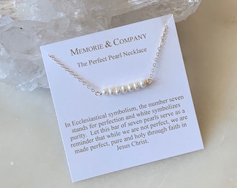 Perfect Pearl Dainty Layering Necklace - Available in 14k Gold Filled or Sterling Silver