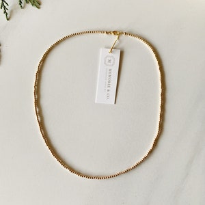 2mm Bead Necklace | Choose from 14K Gold Filled or Sterling Silver | Gold Filled Beaded Choker | Sterling Silver Beaded Choker